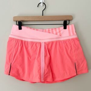 Lululemon Run Pace Skirt in Pop Orange Size 8